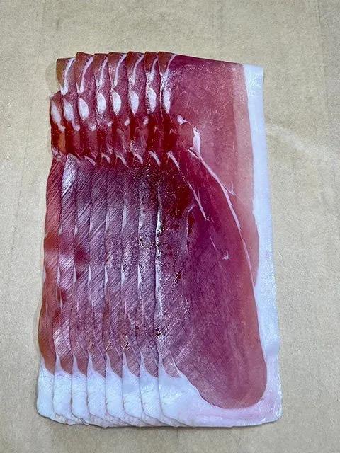 Slices of prosciutto